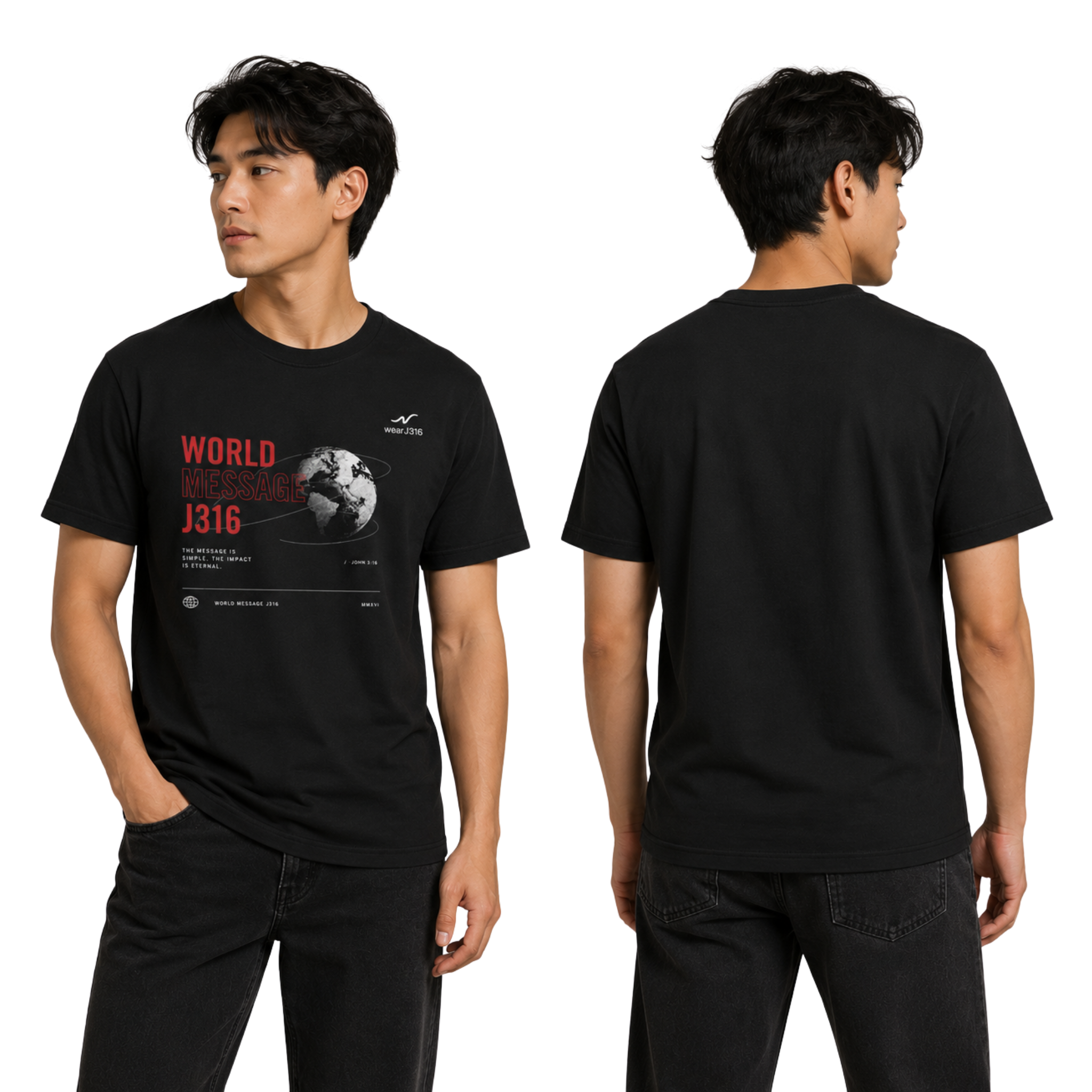 wearJ316 T-Shirt Unisexe — World J316