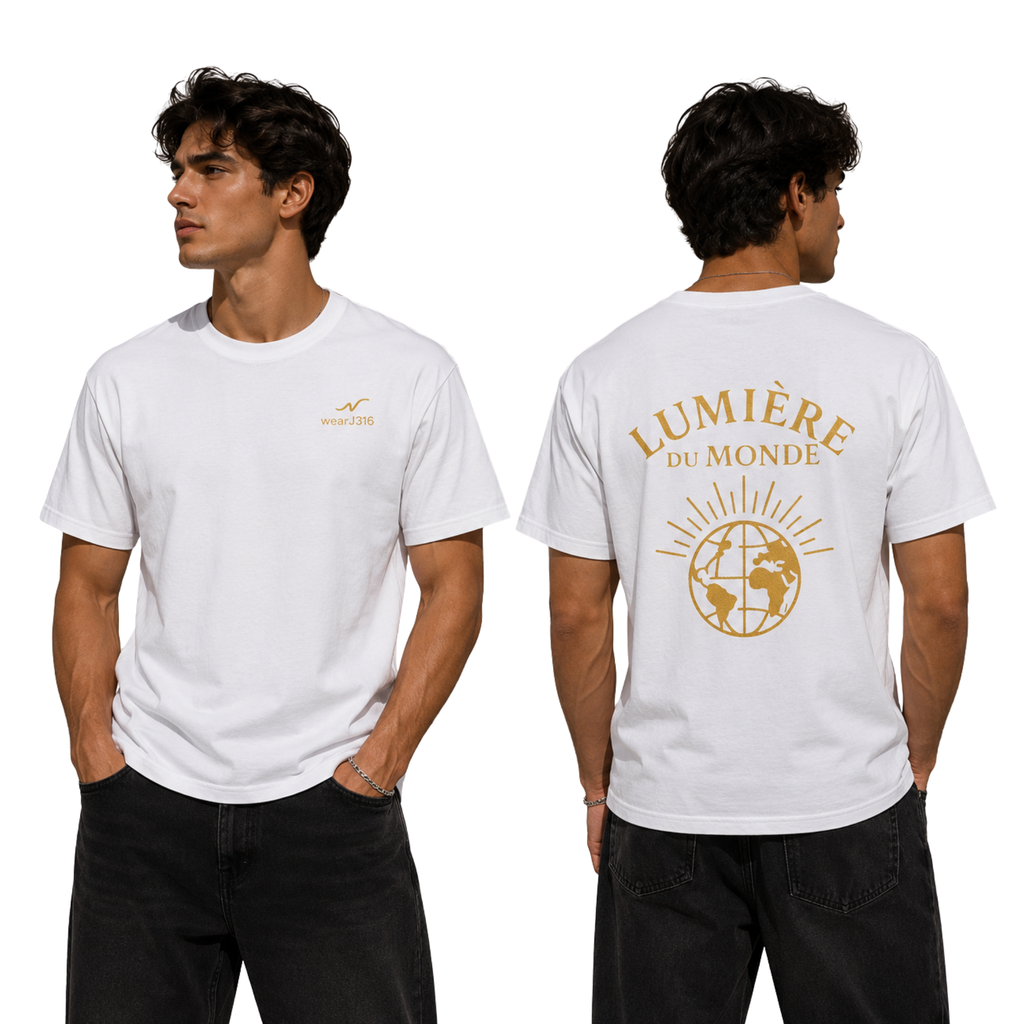 wearJ316 T-Shirt Unisexe - Lumière du Monde