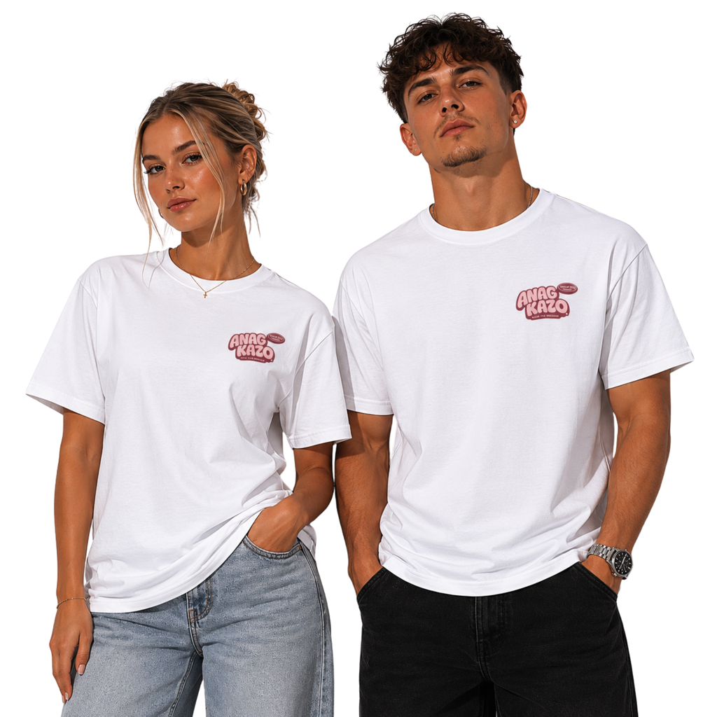 WearJ316 T-shirt Unisexe - Retro Pink ANAGKAZO