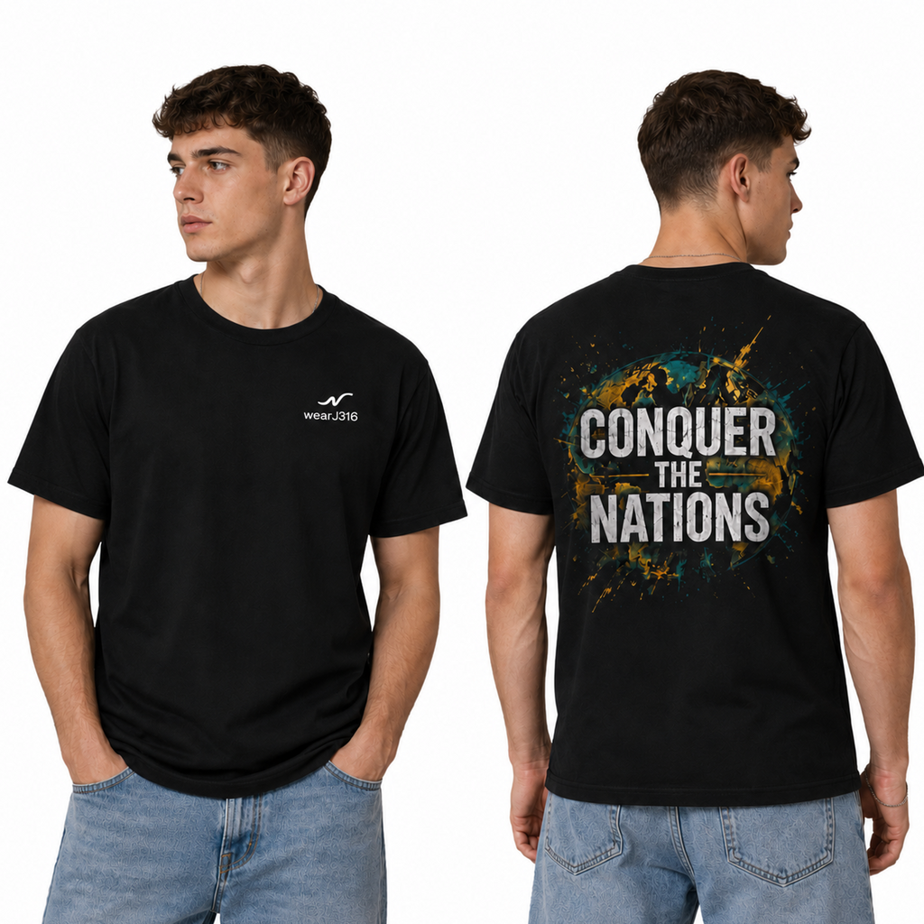 wearJ316 T‑Shirt Unisexe — Conquer the nations