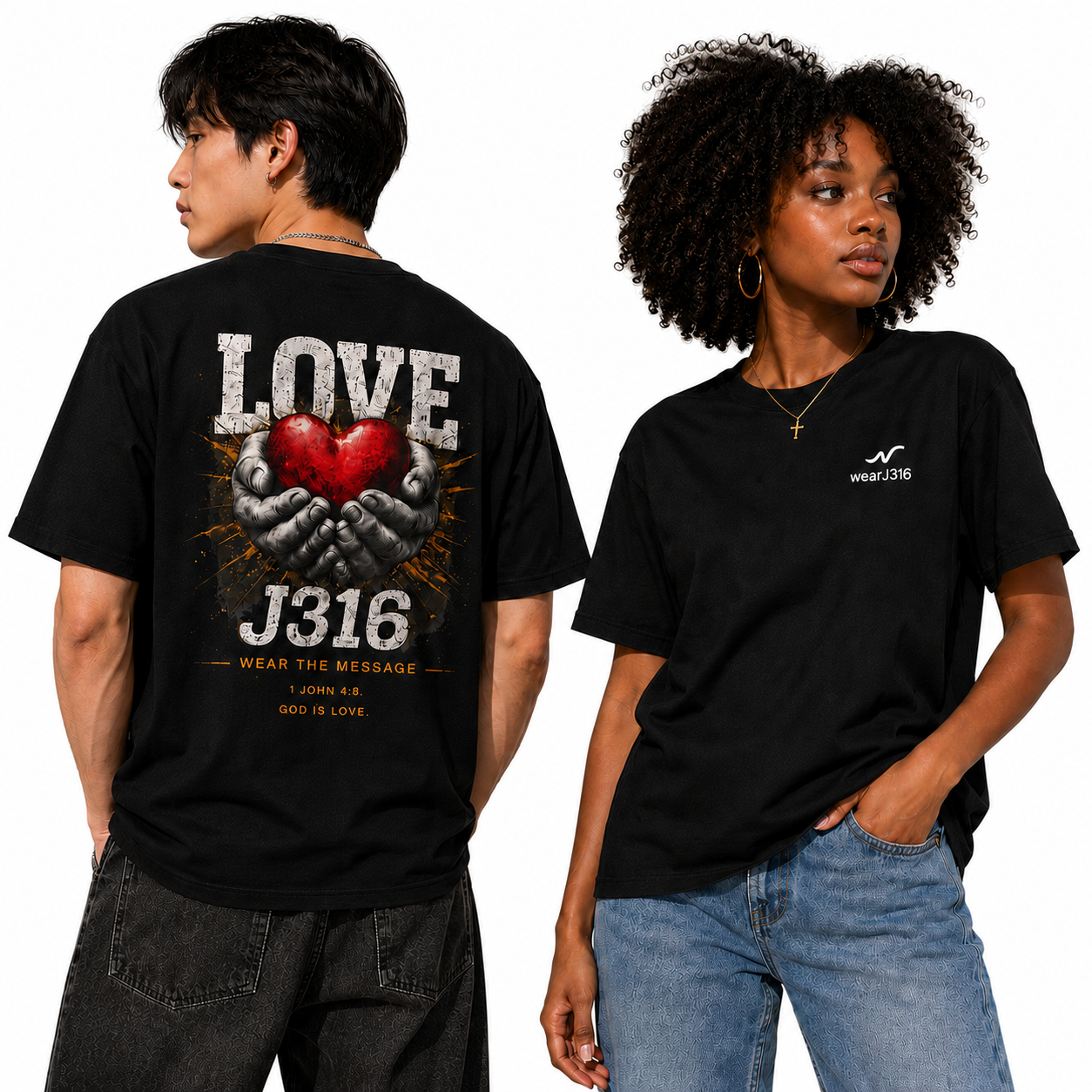 wearJ316 T-Shirt Unisexe - Love